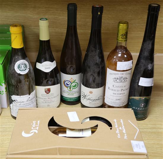 One bottle of Chateau Rabaud Promis, 1997 Premier Cru and six other wines